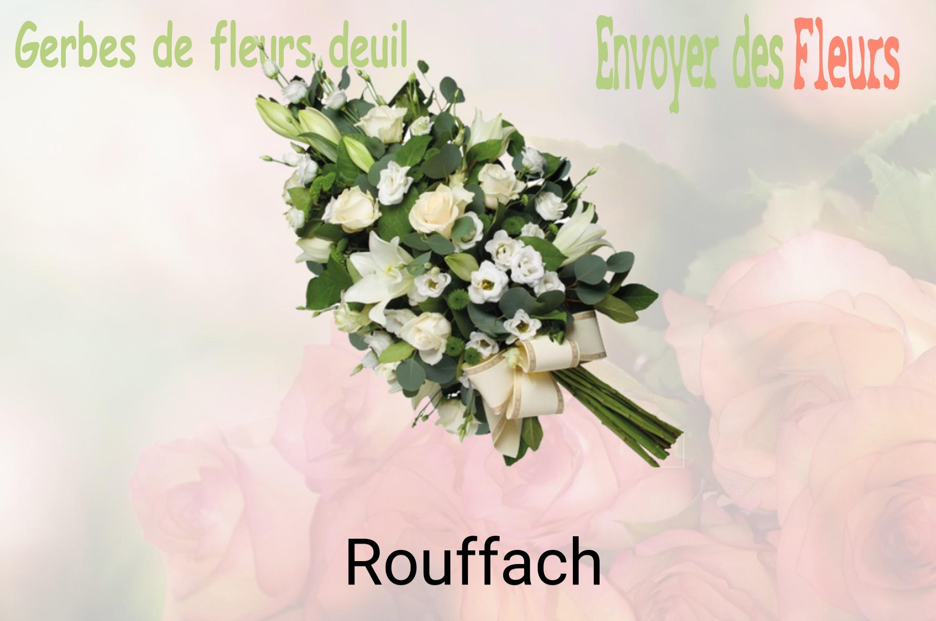 Gerbe de fleurs de deuil livrée à Rouffach